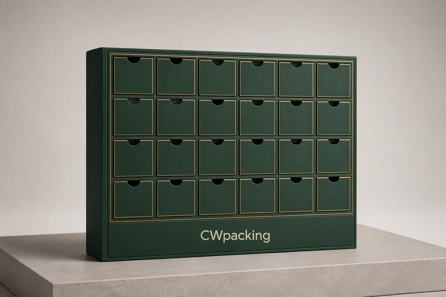 Advent calendar drawer box