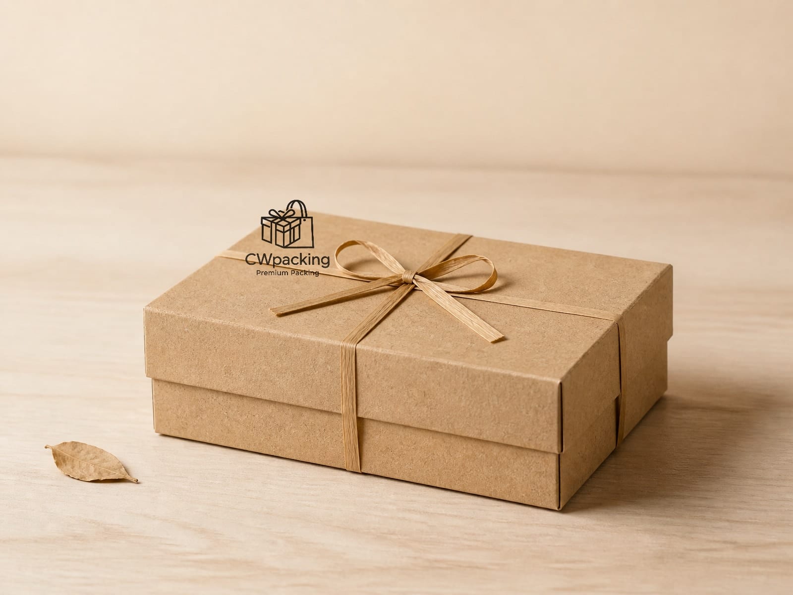 Recycled kraft gift boxes