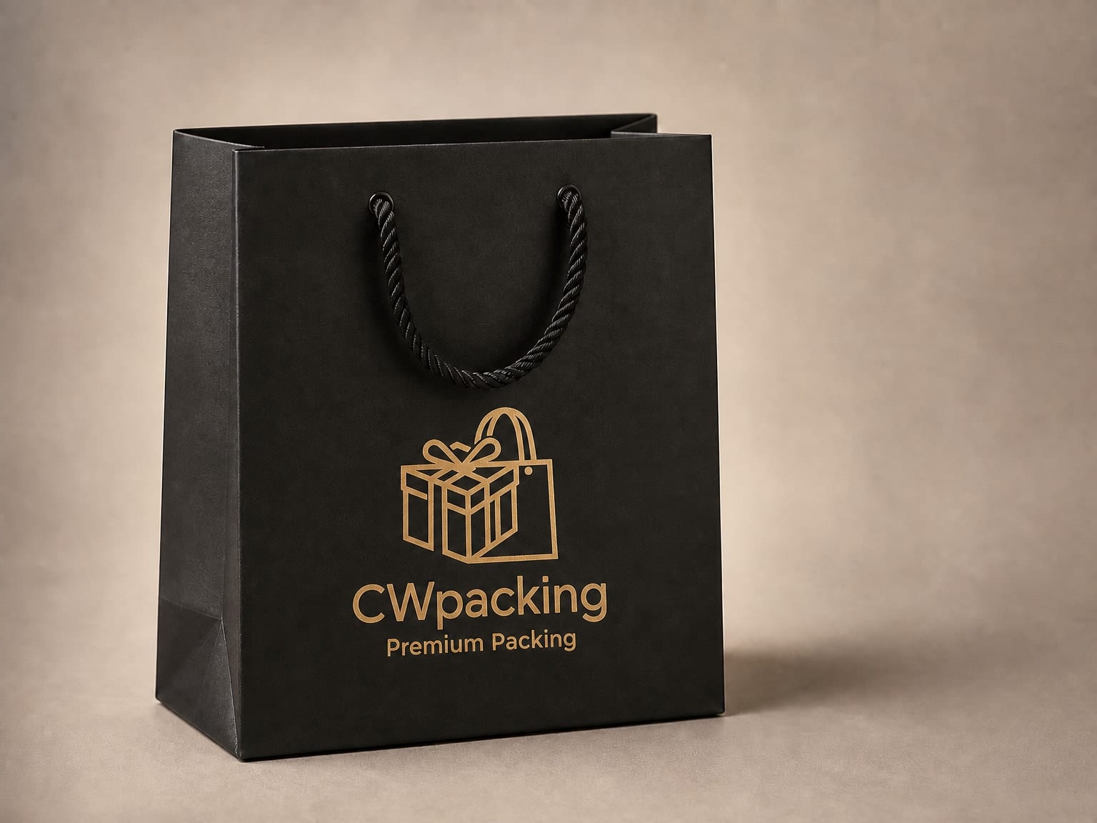 Rope-handle paper bags