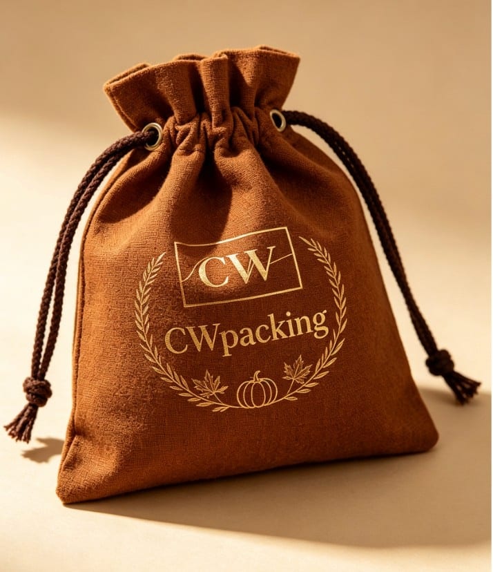 Cotton drawstring pouches