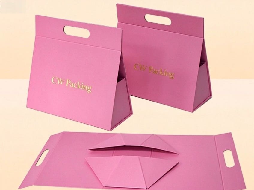 Triangular folding box